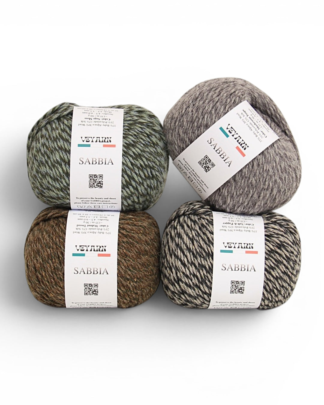 SABBIA — Luxury Baby Alpaca, Silk & Wool Yarn | 135 m / 50 g
