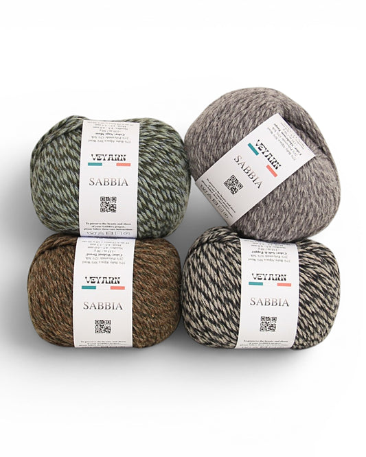 SABBIA — Luxury Baby Alpaca, Silk & Wool Yarn | 135 m / 50 g