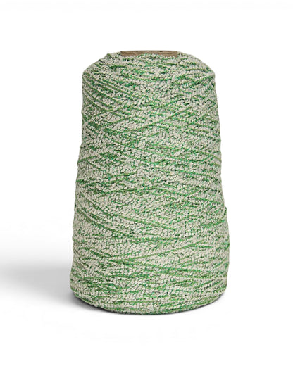 Bouclé Designer Yarn with Lurex — Textured Cotton Blend for Summer Knits and Accessories