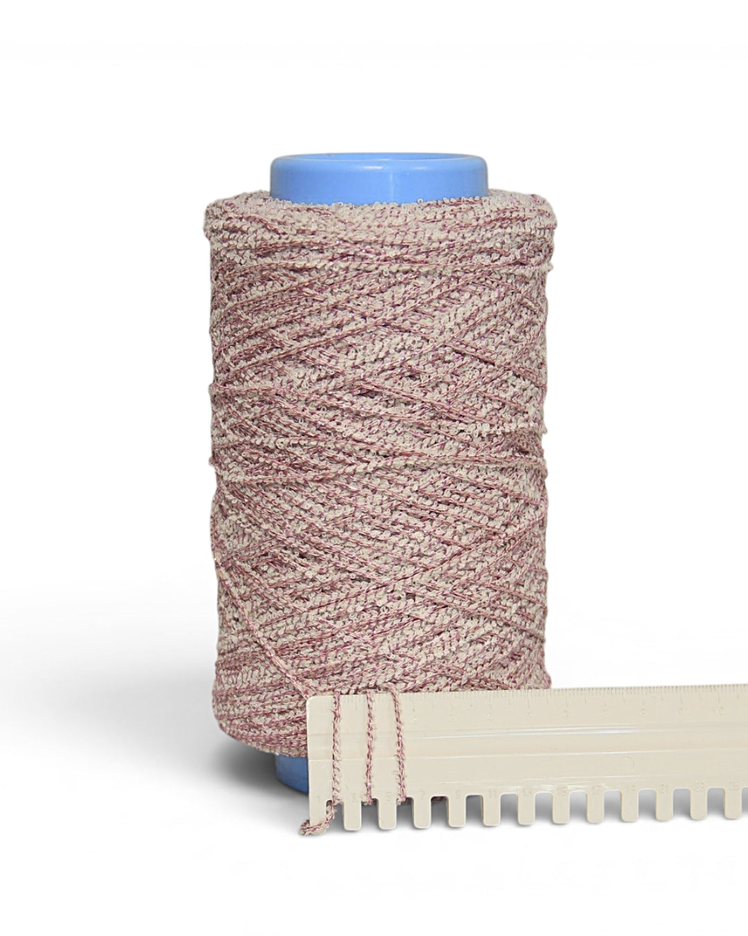 Bouclé Designer Yarn with Lurex — Textured Cotton Blend for Summer Knits and Accessories