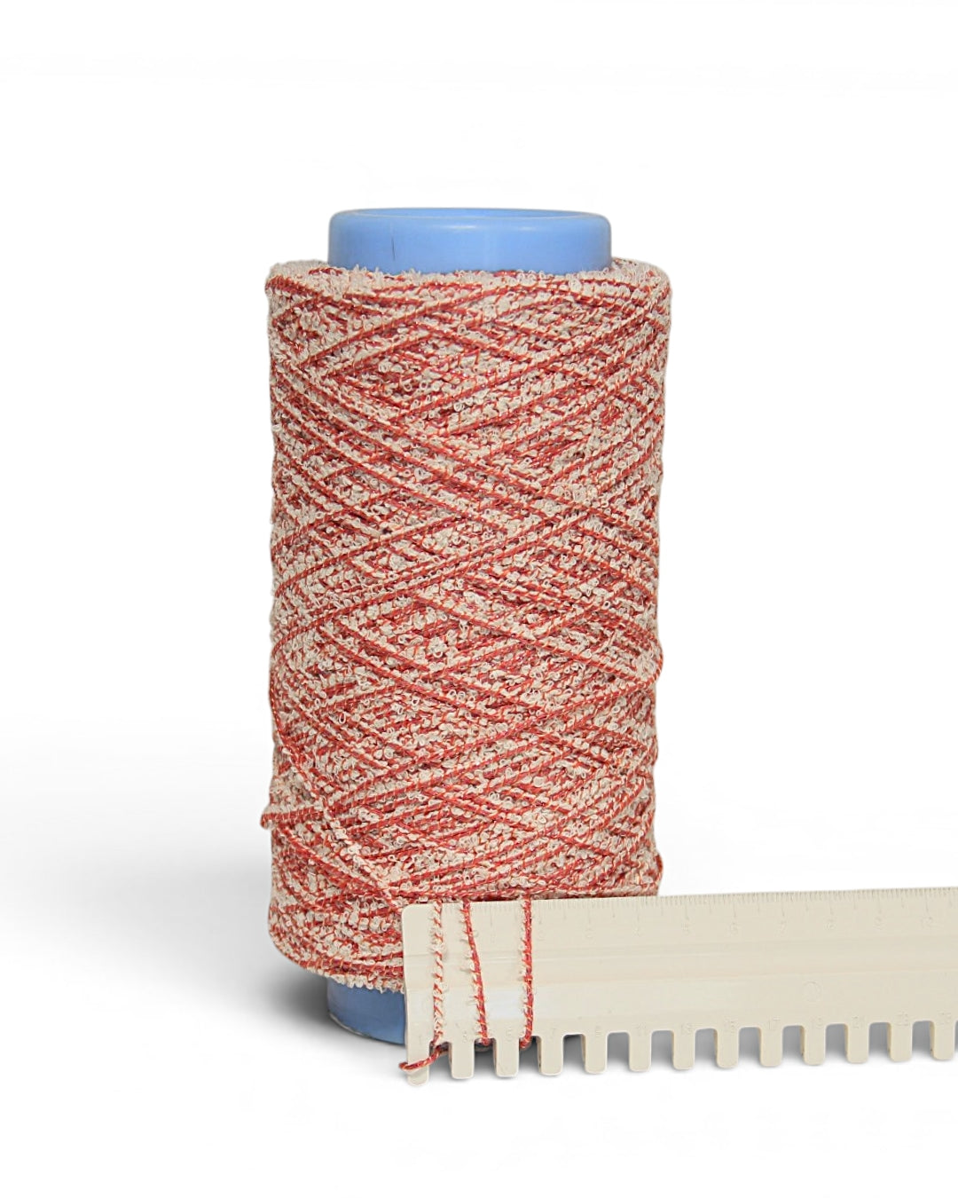 Bouclé Designer Yarn with Lurex — Textured Cotton Blend for Summer Knits and Accessories