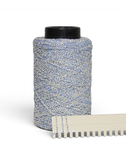 Bouclé Designer Yarn with Lurex — Textured Cotton Blend for Summer Knits and Accessories