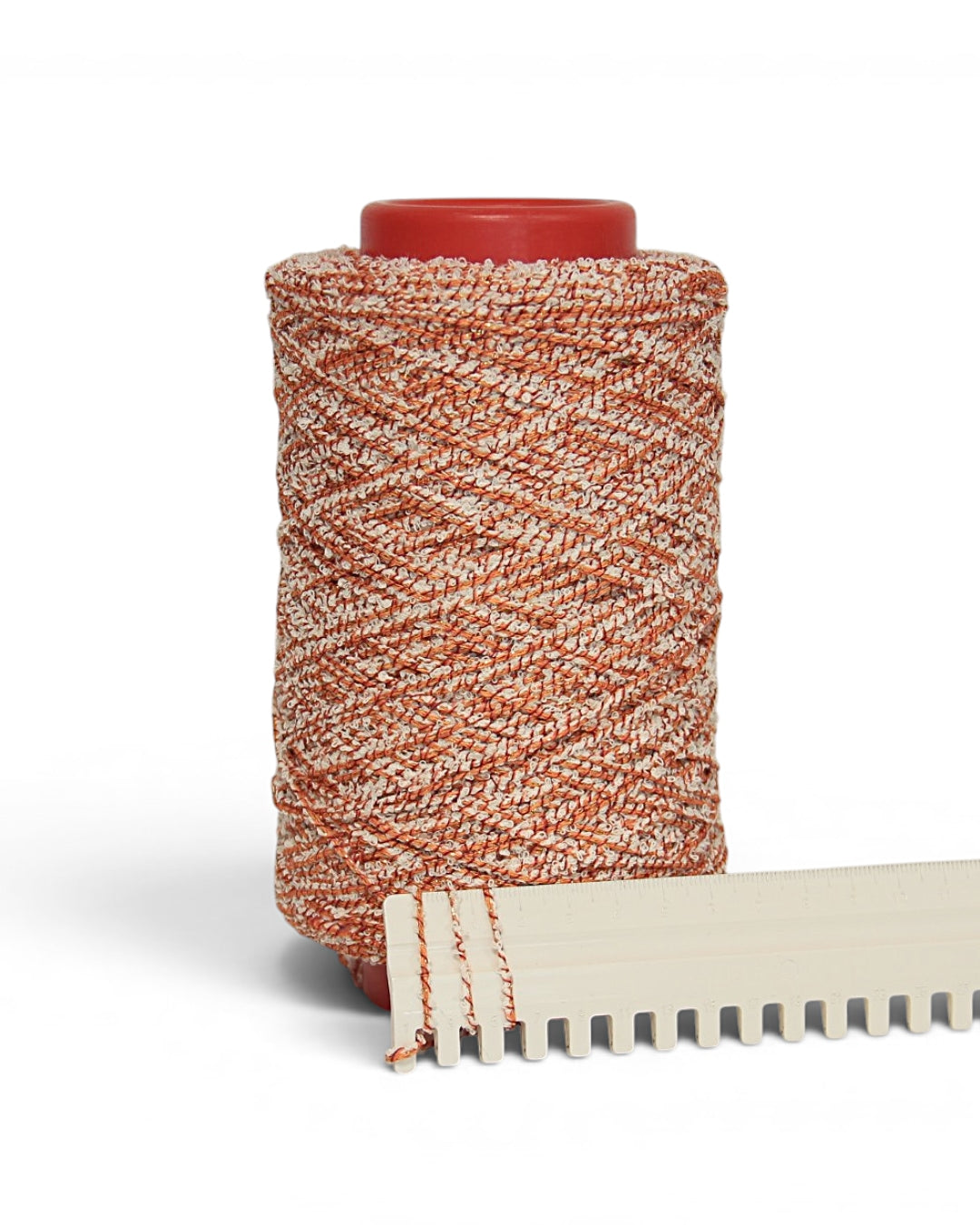 Bouclé Designer Yarn with Lurex — Textured Cotton Blend for Summer Knits and Accessories