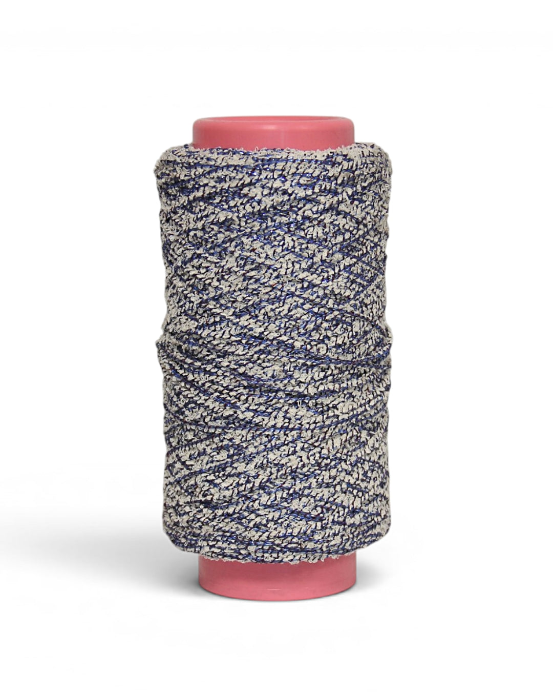 Bouclé Designer Yarn with Lurex — Textured Cotton Blend for Summer Knits and Accessories