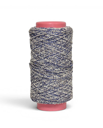 Bouclé Designer Yarn with Lurex — Textured Cotton Blend for Summer Knits and Accessories