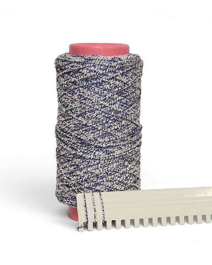 Bouclé Designer Yarn with Lurex — Textured Cotton Blend for Summer Knits and Accessories