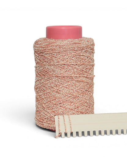 Bouclé Designer Yarn with Lurex — Textured Cotton Blend for Summer Knits and Accessories