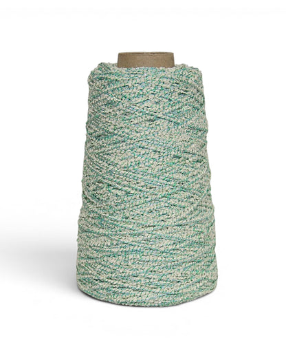Bouclé Designer Yarn with Lurex — Textured Cotton Blend for Summer Knits and Accessories