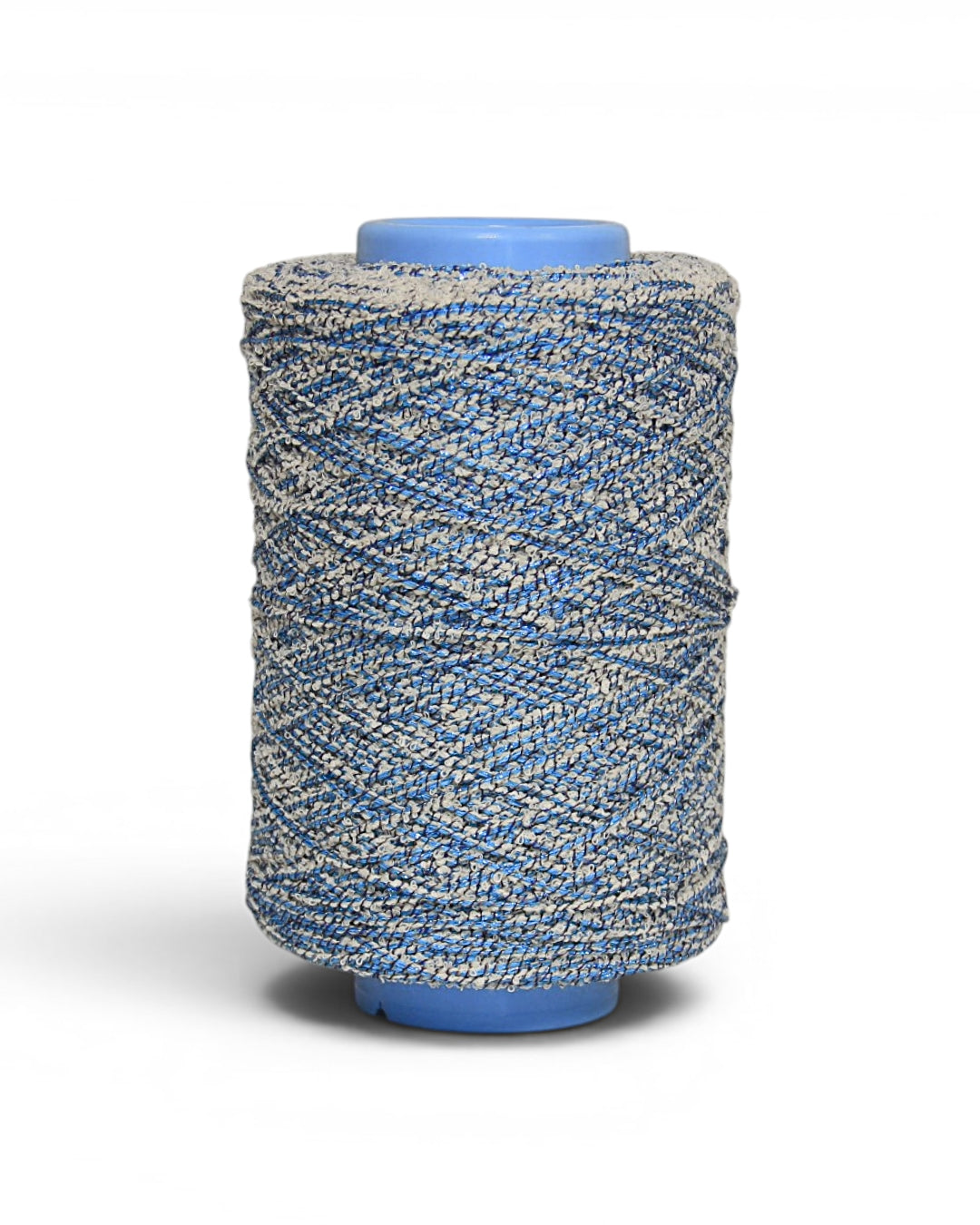 Bouclé Designer Yarn with Lurex — Textured Cotton Blend for Summer Knits and Accessories
