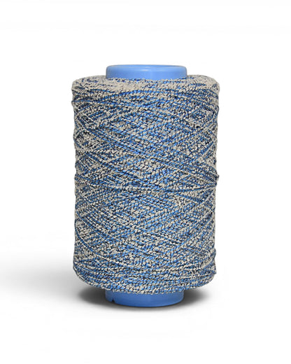 Bouclé Designer Yarn with Lurex — Textured Cotton Blend for Summer Knits and Accessories