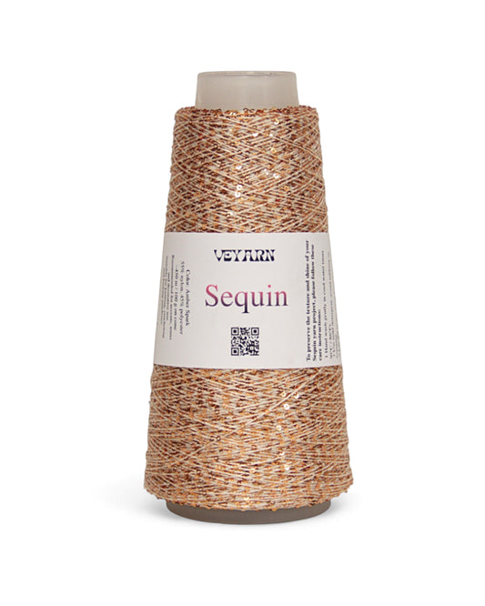 Amber Spark — sequin yarn from the Sequino collection