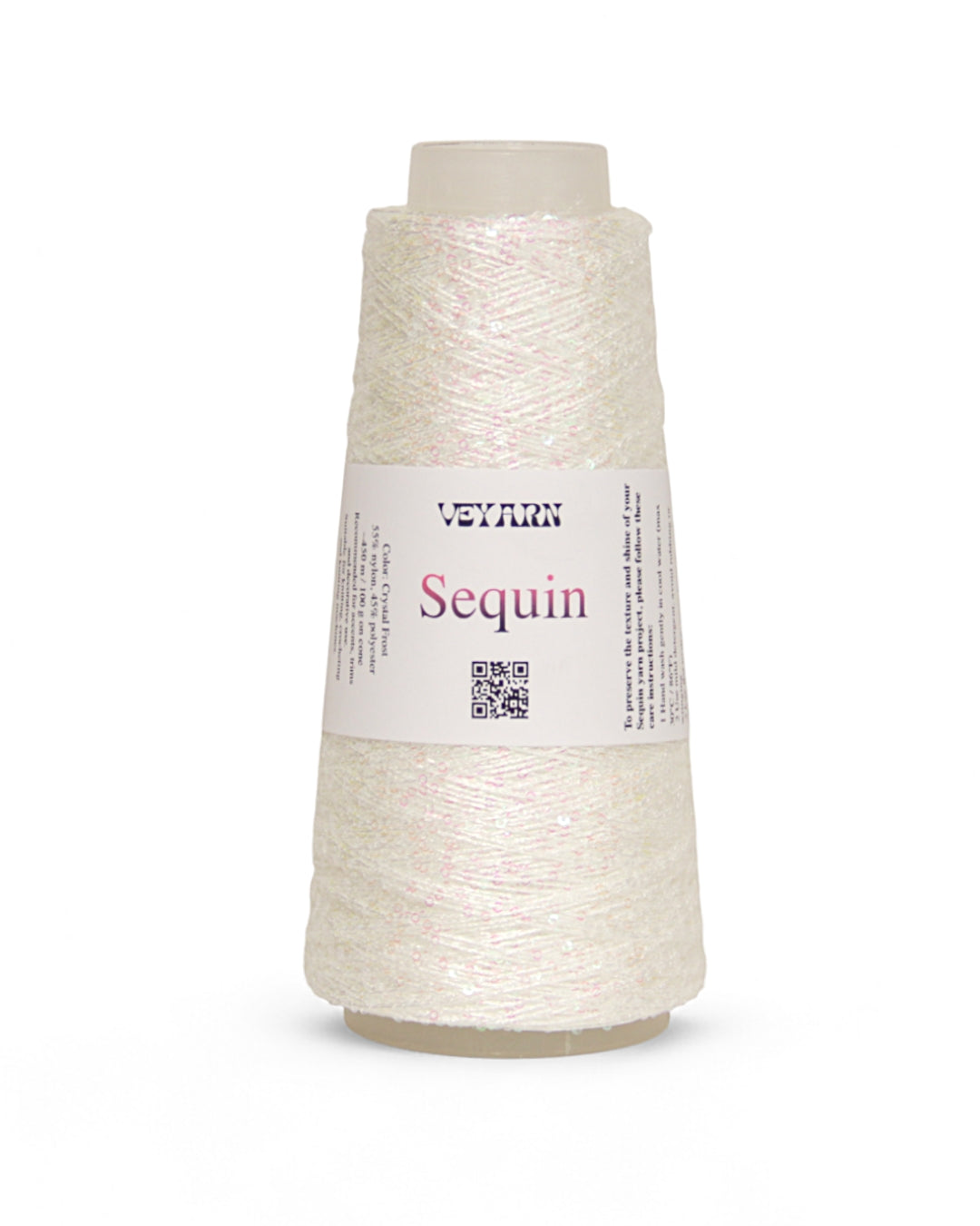 Crystal Frost — sequin yarn from the Sequino collection