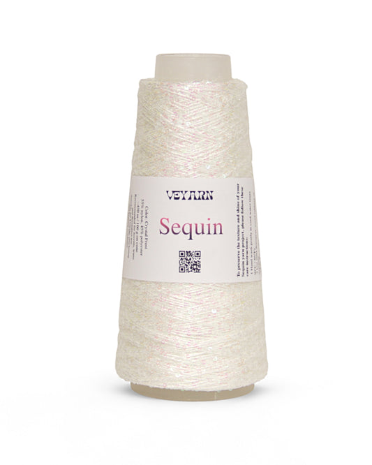 Crystal Frost — sequin yarn from the Sequino collection