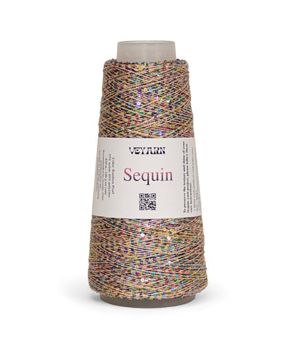 Delicate sparkle yarn on a light base for knitting & crochet