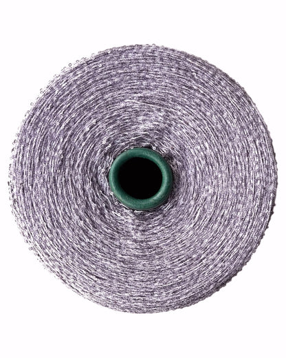 Roll of metal mesh with a green center on a white background
