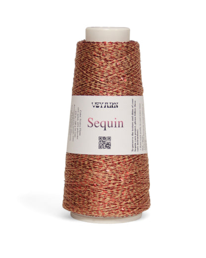 Delicate sparkle yarn on a light base for knitting & crochet