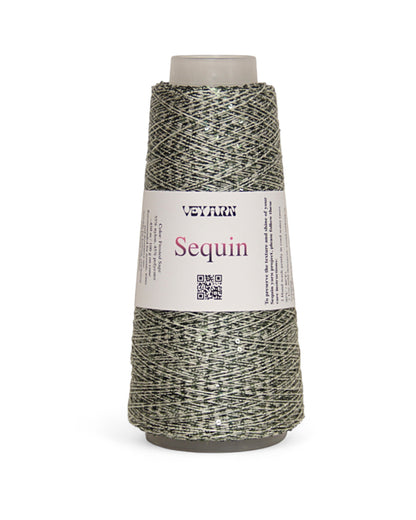Delicate sparkle yarn on a light base for knitting & crochet