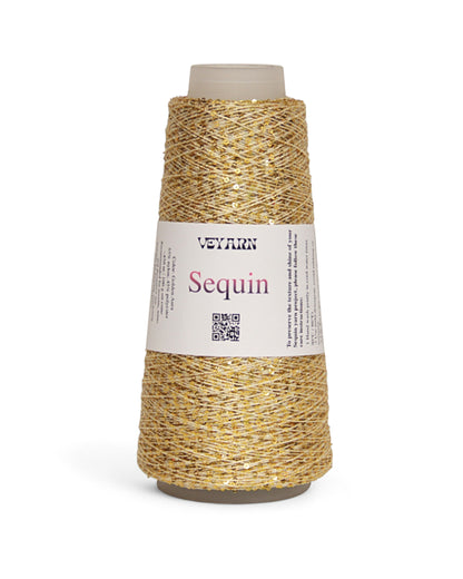 Delicate sparkle yarn on a light base for knitting & crochet