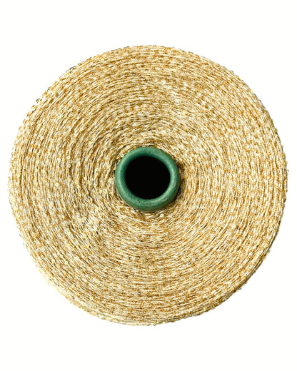 Top view: Golden Aura cone — dense and even sparkle distribution