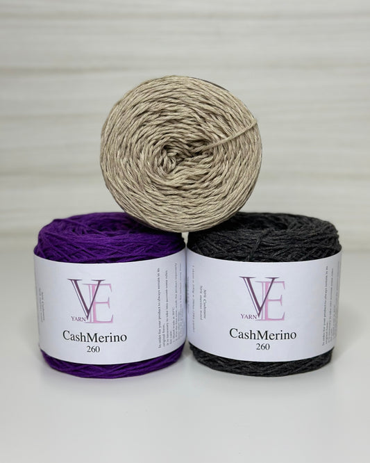 Cashmerino yarn, Cashmere and merino wool, skein 100g, 260m