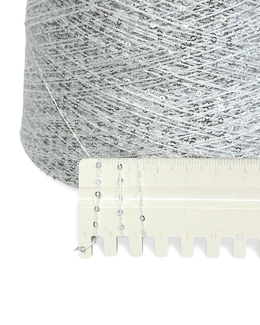 Silver — sequin yarn from the Sequino collection