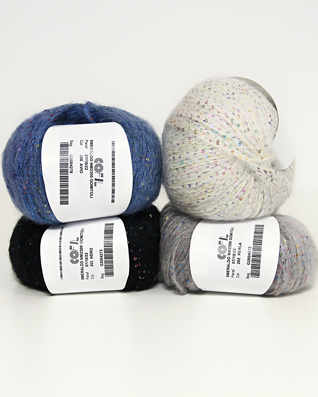 Cofil — filato fantasia con paillettes e mohair (collezione limitata)