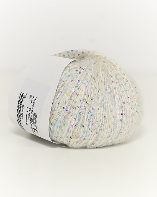 Cofil — limited fantasy yarn with bold sequins & mohair halo