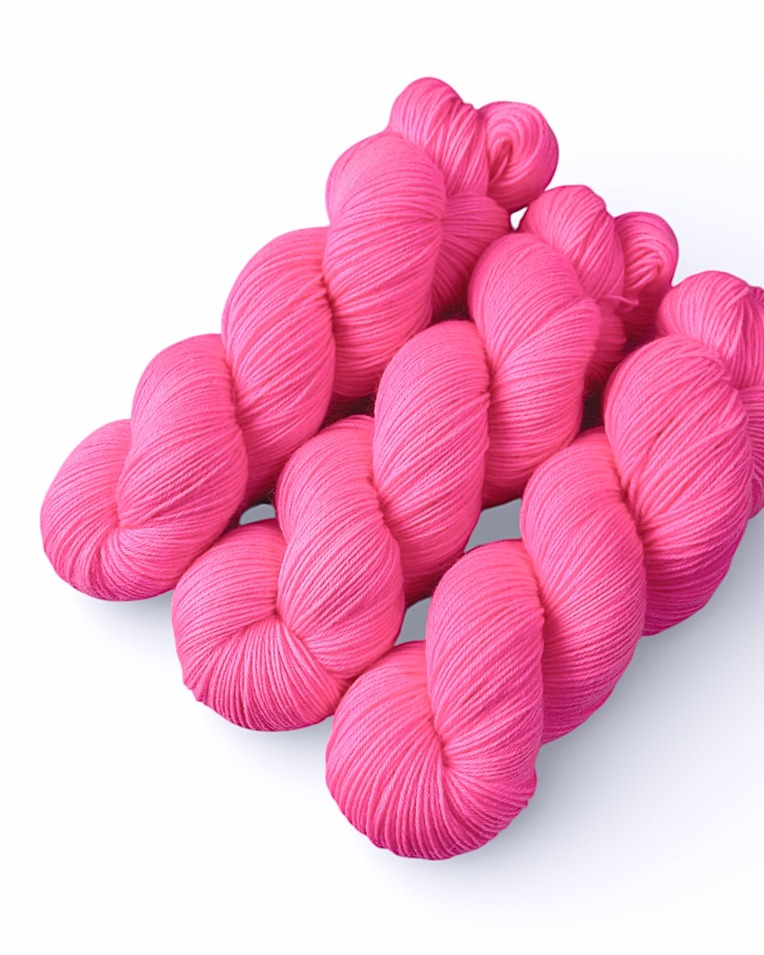 Electric Pink — hand-dyed sock yarn, 400 m / 100 g