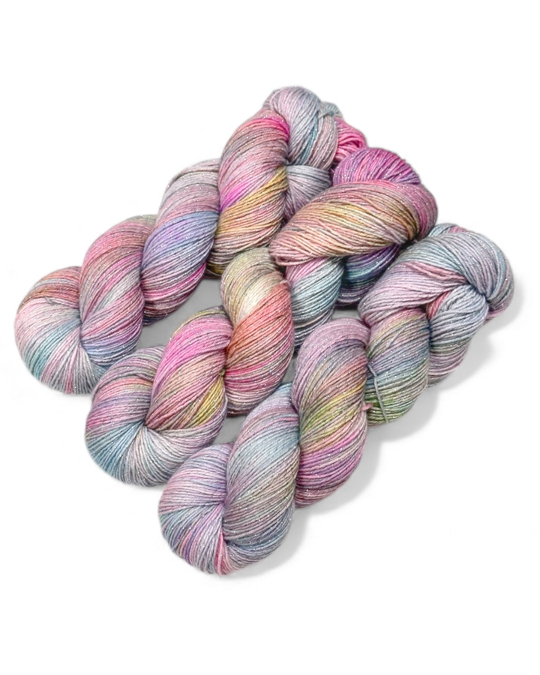 Fairylight — hand-dyed lurex sock yarn (400 m / 100 g)
