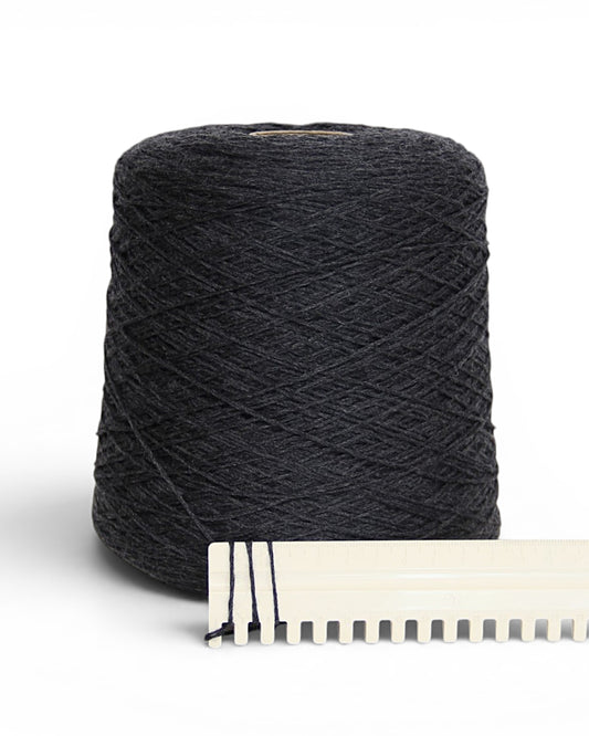 Sock Yarn “Anthracite” — durable everyday yarn for knitting, 420m/100g