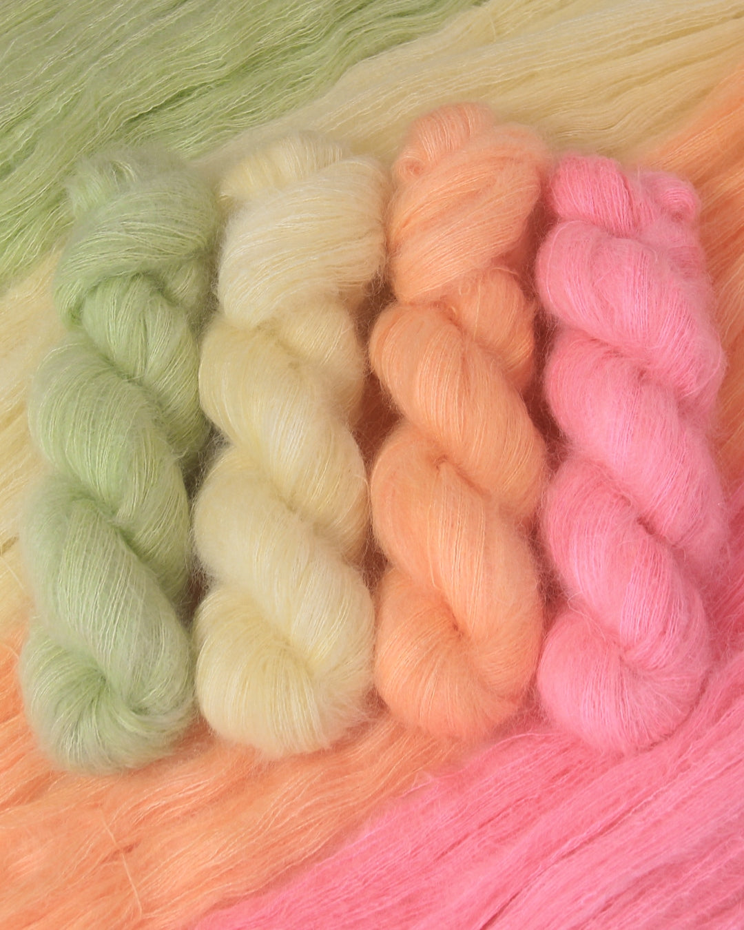 Soft Palette — Kid Mohair on Silk Yarn
