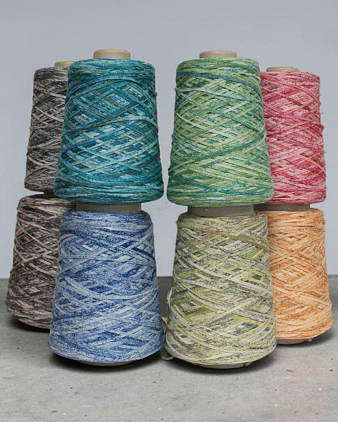 TOTORO — designer cotton cord yarn with spray dye effect