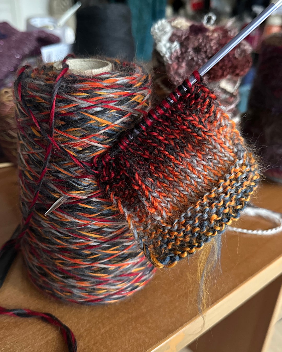 Cone Yarn “Volcano” — weight 405 g