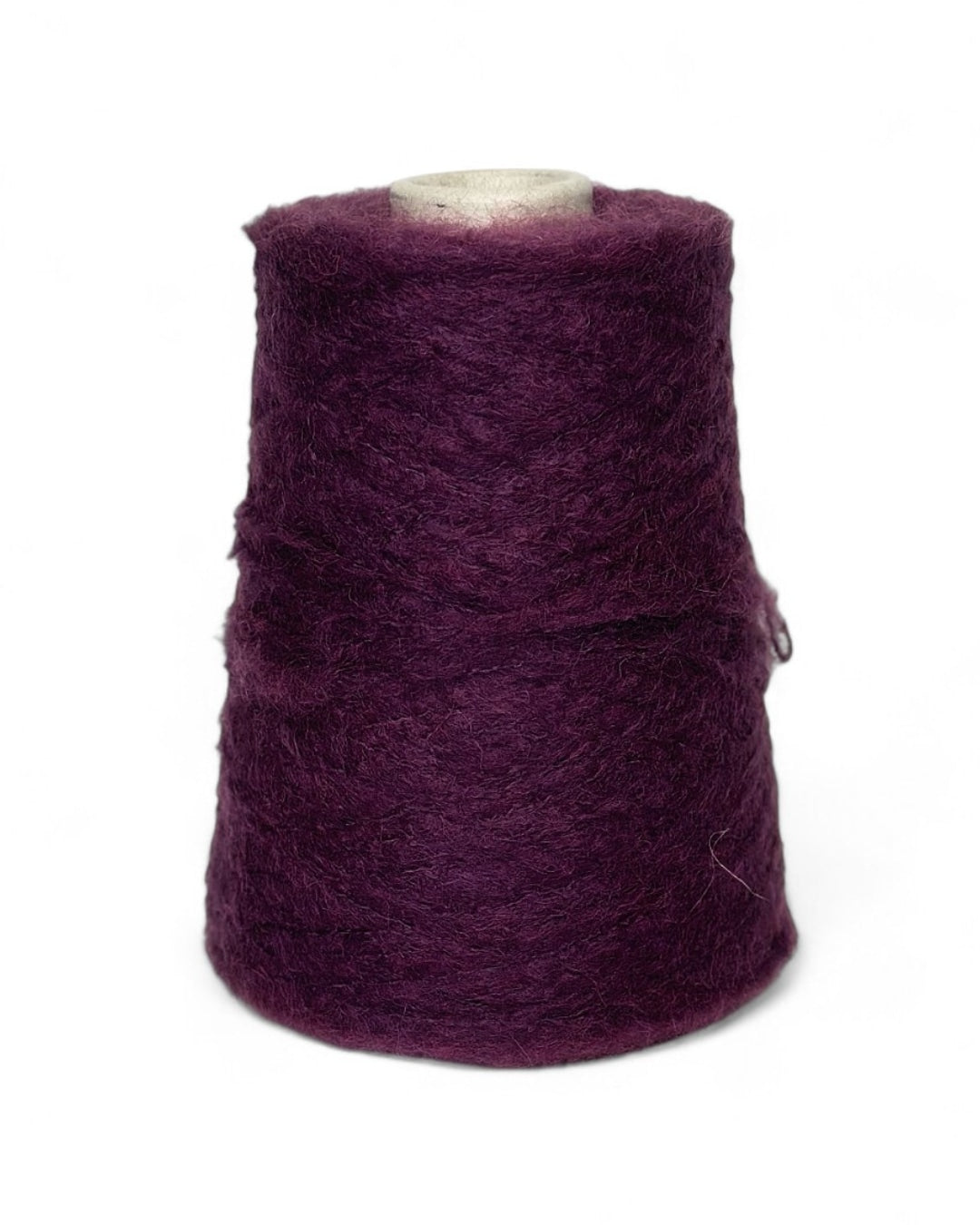 Mohair Yarn on cone, 350m/100g, color Eggplant