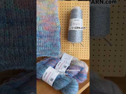 “Blue Frost” — sequin yarn from the Sequino collection