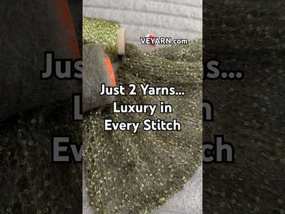 Luxury sequin yarn on colored base for knitting & crochet