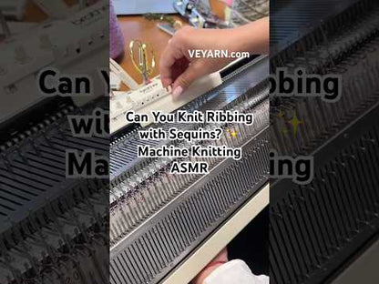 Luxury sequin yarn on colored base for knitting & crochet