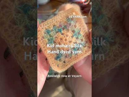 Superkid Mohair Silk — Soft Apricot — filato tinto a mano