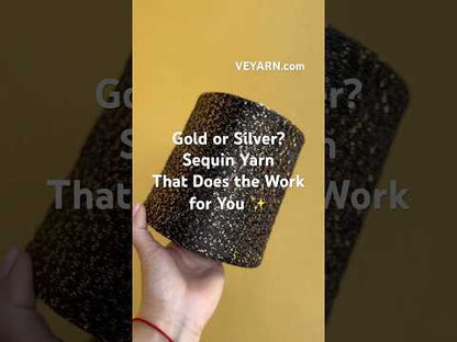 Sequin Yarn on Cone — Sparkle Thread for Knitting & Crochet